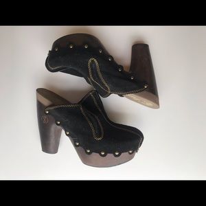 Flogg block heel mules